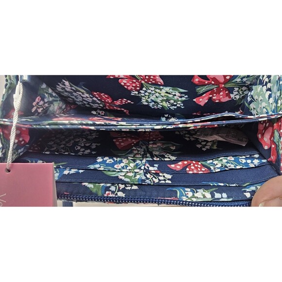 NWT Vera Bradley Rose Toile RFID Accordion Wristlet Wallet Clutch 8"x4" MSRP $70 - Picture 8 of 13